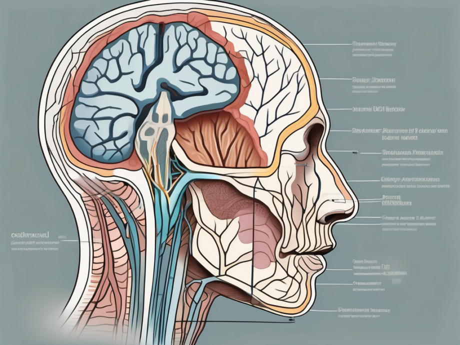 The human head in cross-section