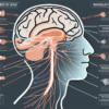The human brain highlighting the olfactory nerve