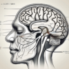 The olfactory nerve in relation to the nose and brain