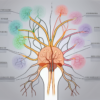 The olfactory nerve with its various components