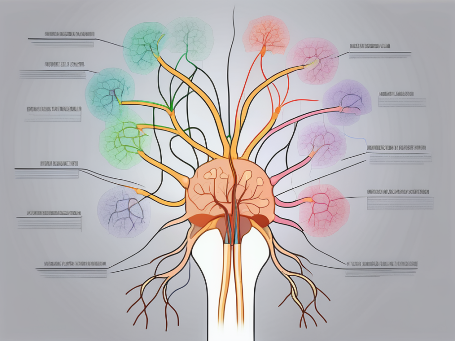 The olfactory nerve with its various components