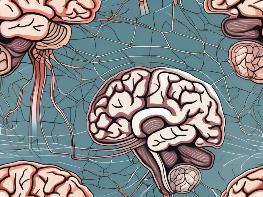 where is the olfactory nerve located A detailed human brain